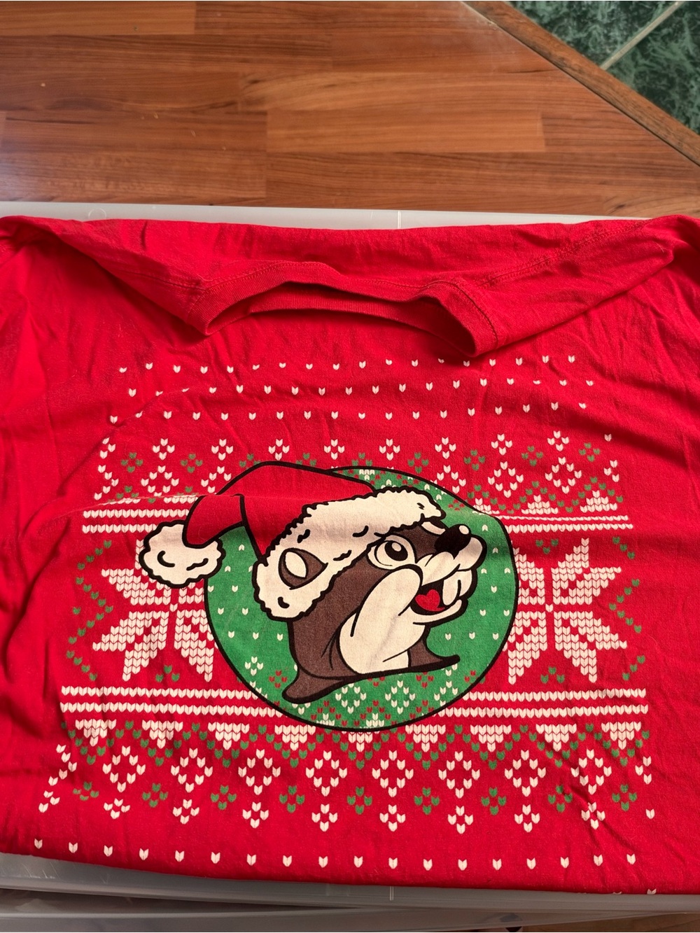 Buc'ees Christmas Graphic Short Sleeve Tee - Picture 1 of 1